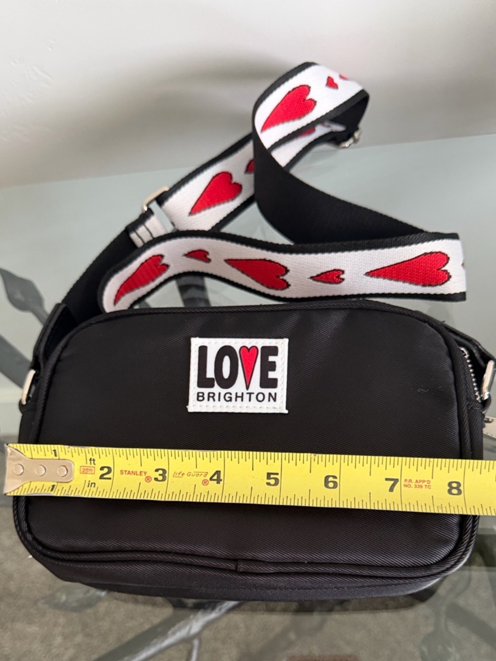 Brighton Love Essentials Crossbody Bag with Heart Strap, new without tags - Picture 9 of 11